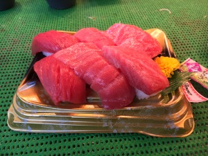 The one time I did have sushi for breakfast at the Tsukiji Fish Market. It was as good as it looks.